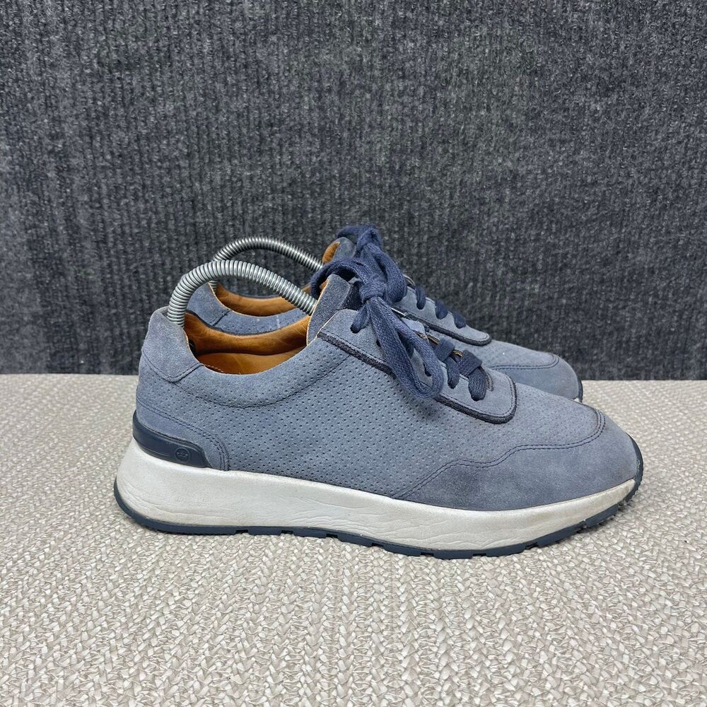 Peter Millar Wayfarer Runner Suede Leather Athletic Shoes Blue Mens 8 M